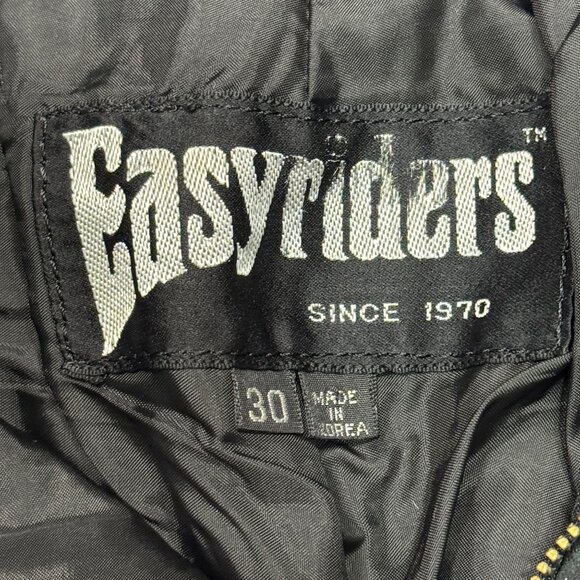 Vintage Easy Riders Leather Motorcycle Pants Riding Moto Punk Womens High Rise - Picture 6 of 10